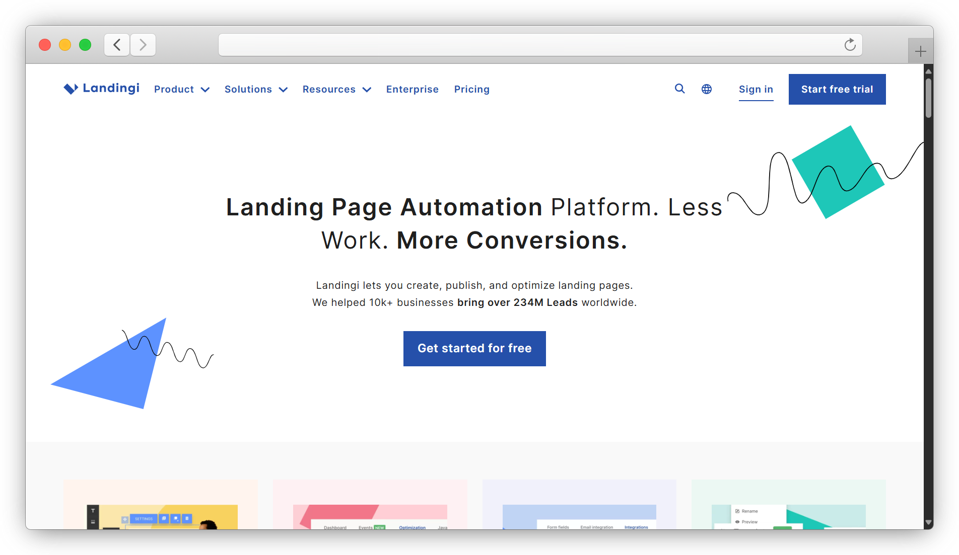 Landingi Website Screenshot