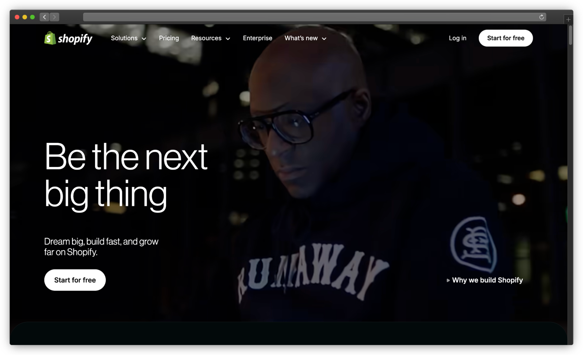 Shopify Website Screenshot