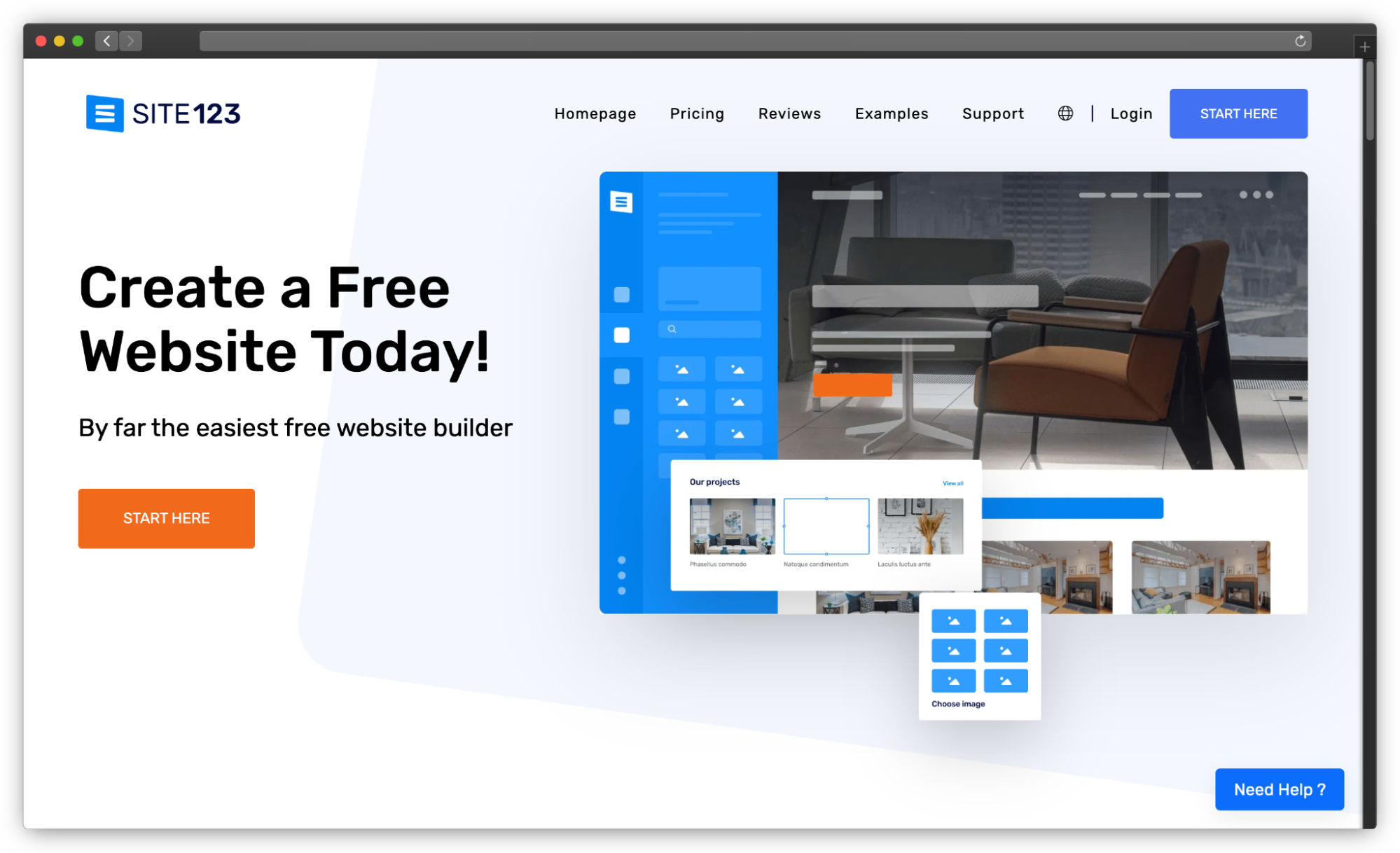 SITE123 Website Screenshot