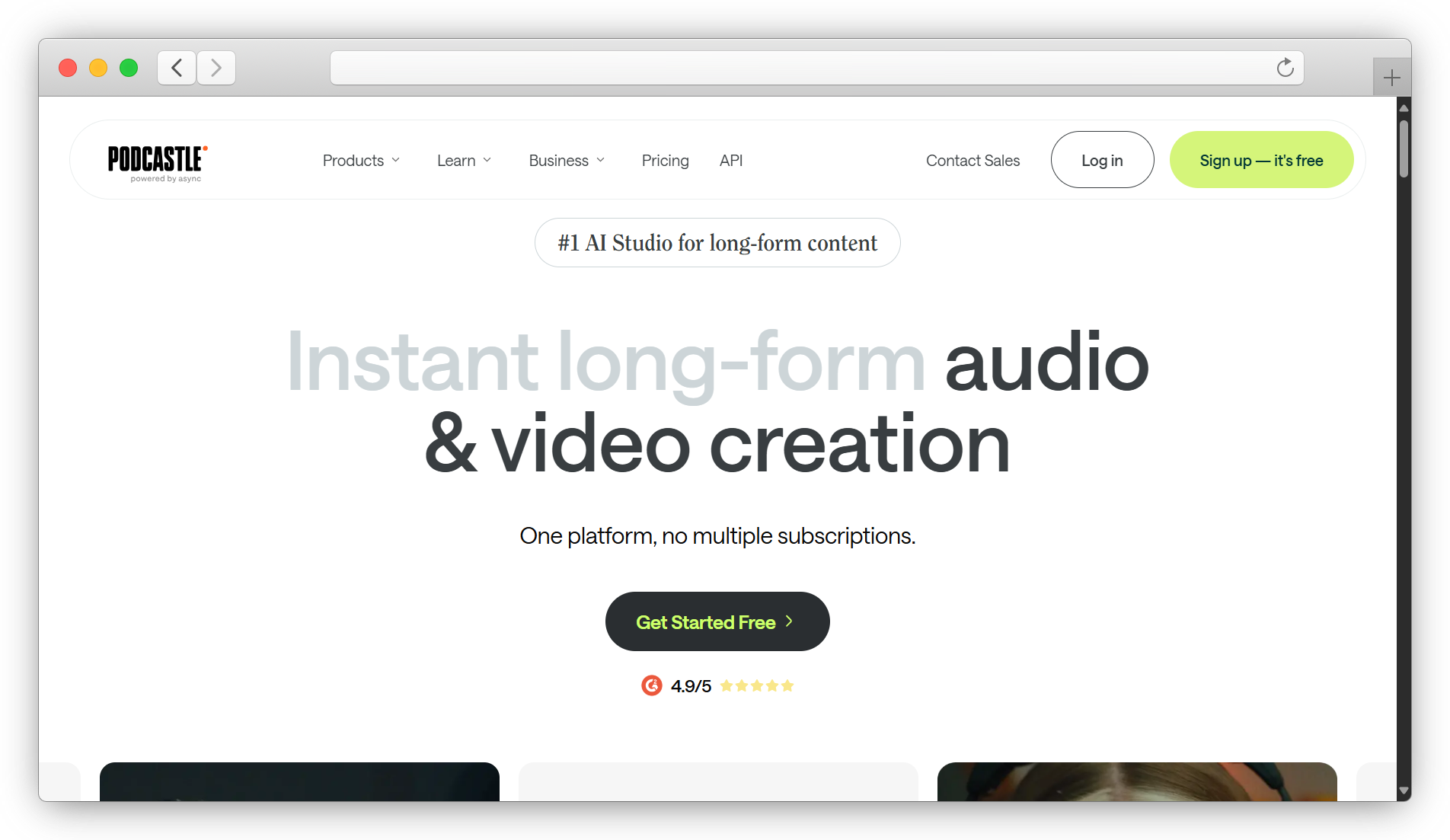 Podcastle Website Screenshot